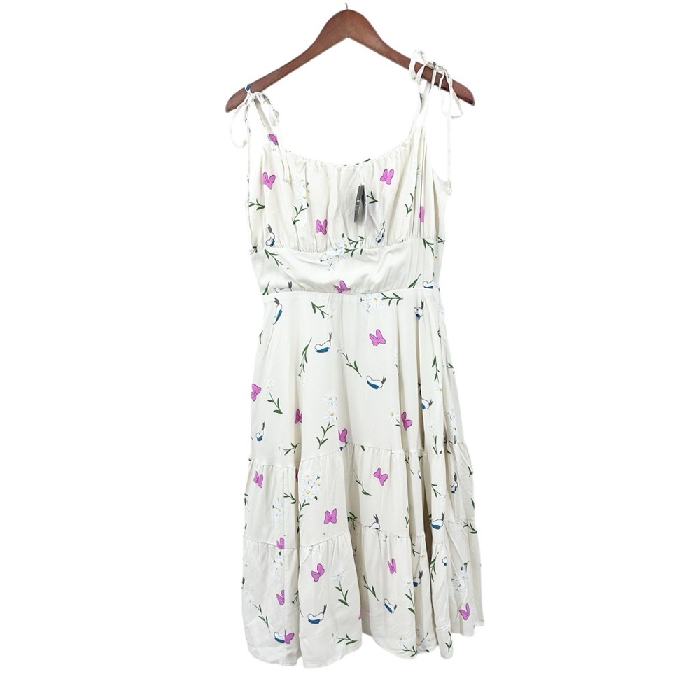 New DISNEY HER UNIVERSE Cami Dress Donald Duck & Daisy Duck Ivory
